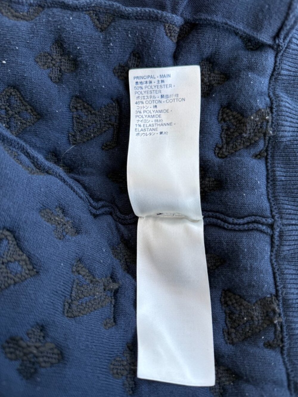 Louis Vuitton Navy Watercolor Monogram Bomber - Picture 6 of 7